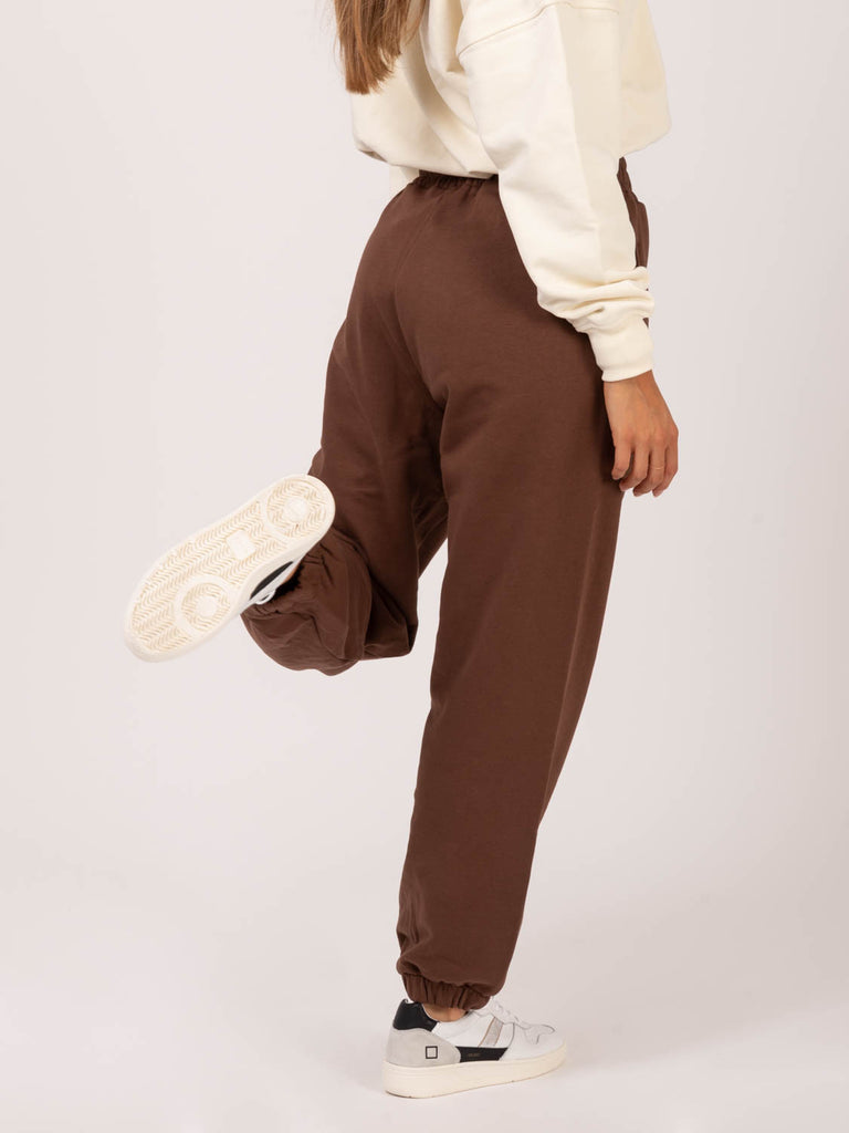 HINNOMINATE - Joggers cioccolato con coulisse