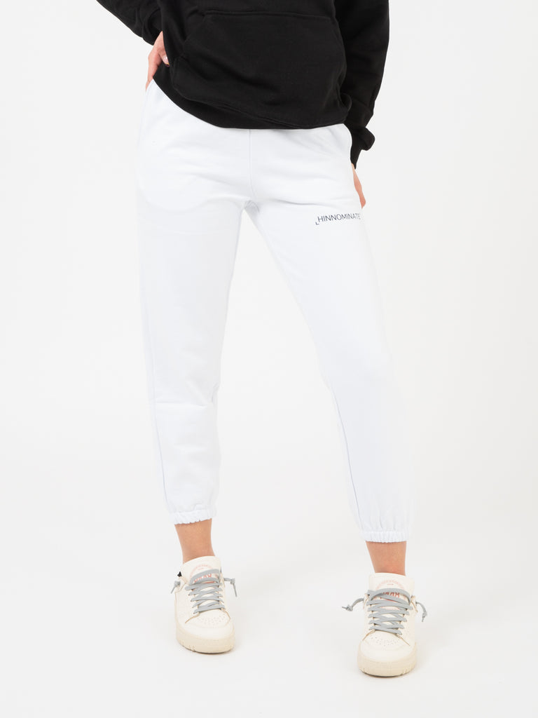 HINNOMINATE - Joggers in felpa con stampa bianco