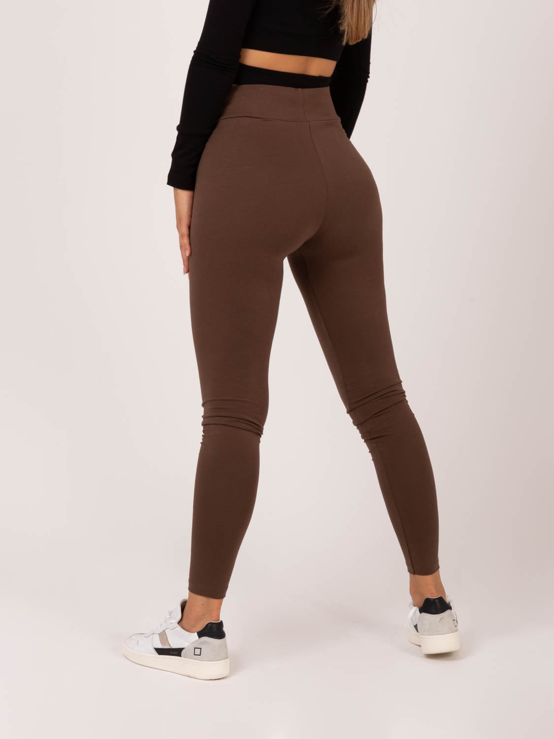 Leggings cioccolato in cotone