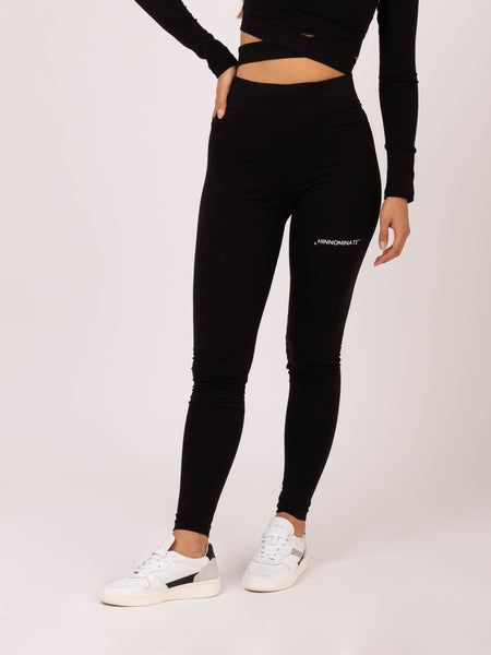 Leggings neri in cotone