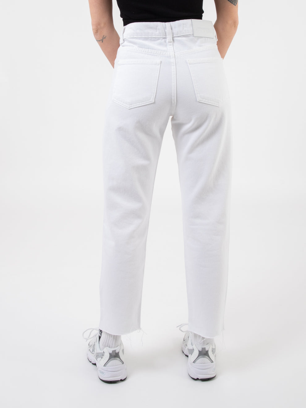 Pantalone denim bianco