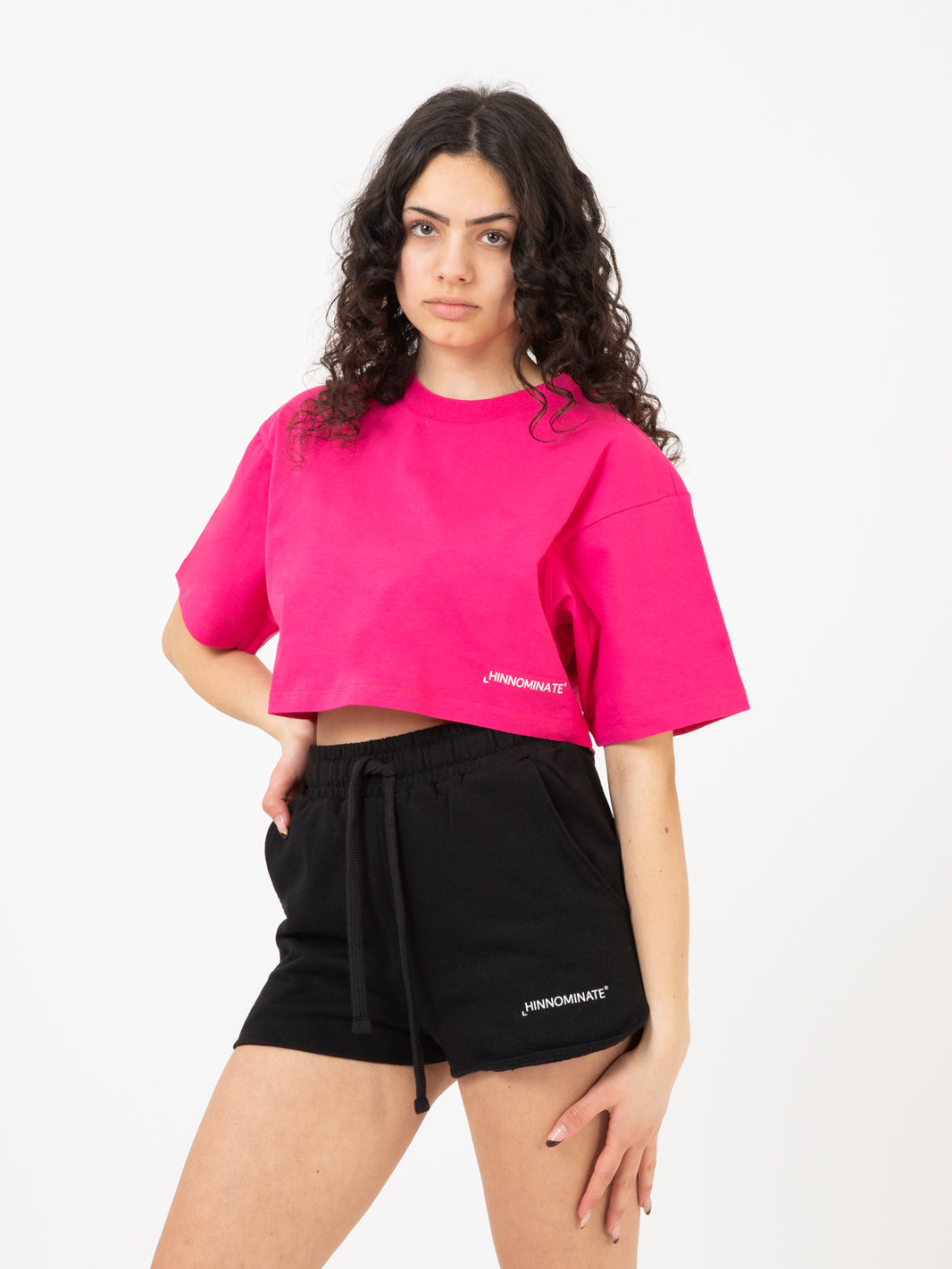 T-shirt corta jersey fucsia