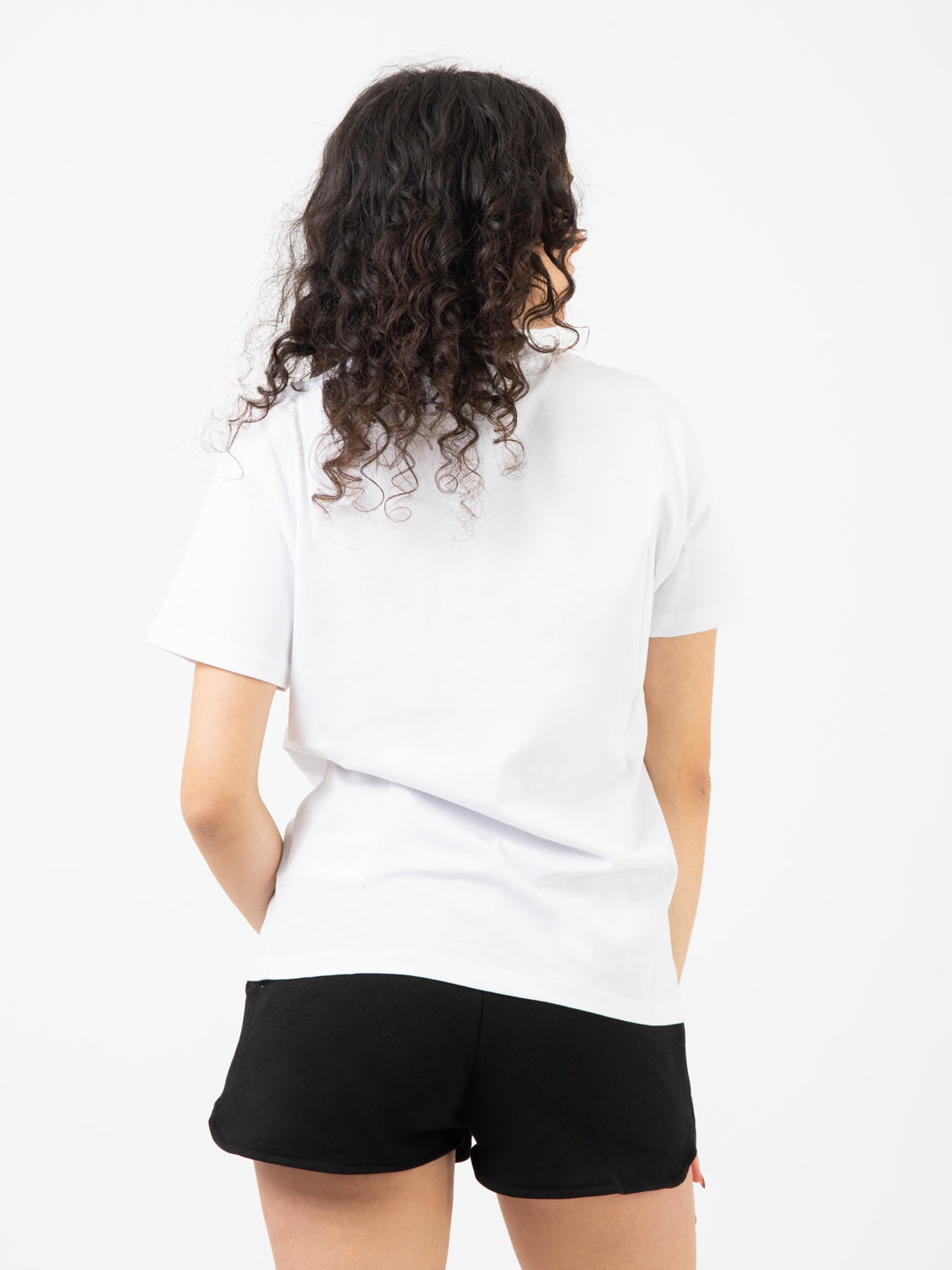 T-shirt jersey mezza manica bianca