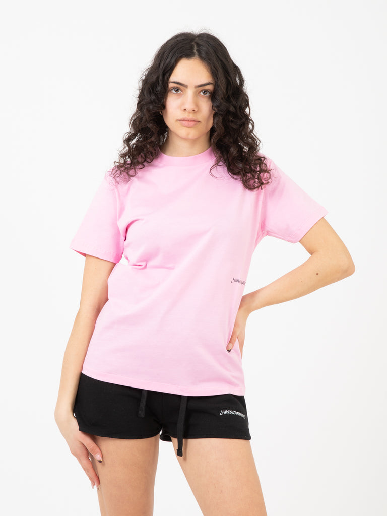 HINNOMINATE - T-shirt jersey mezza manica rosa bonbon