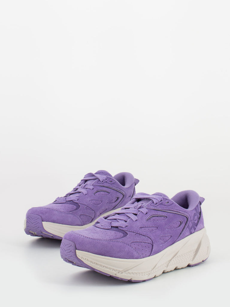 HOKA ONE ONE - Clifton L in suede chalk violet / lilac ash