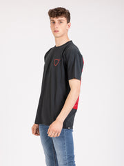 HTC - T-shirt Bandana nero / rosso