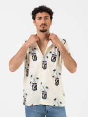 HUF - Camicia Canned Resort off white