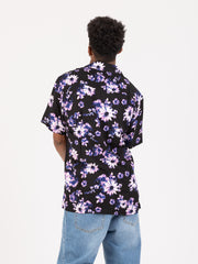HUF - Camicia Dazy resort nero / rosa
