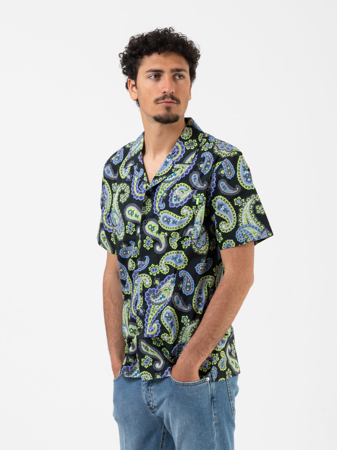 HUF - Camicia Paisley Woven black | STIMM