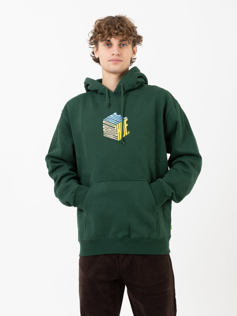 HUF - Felpa Dimension P/O hoodie forest green