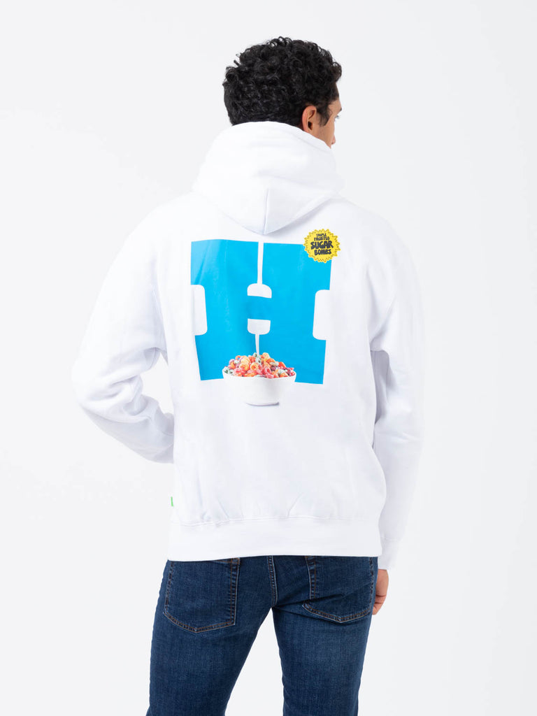 HUF - Felpa hoodie Cereal Killer white
