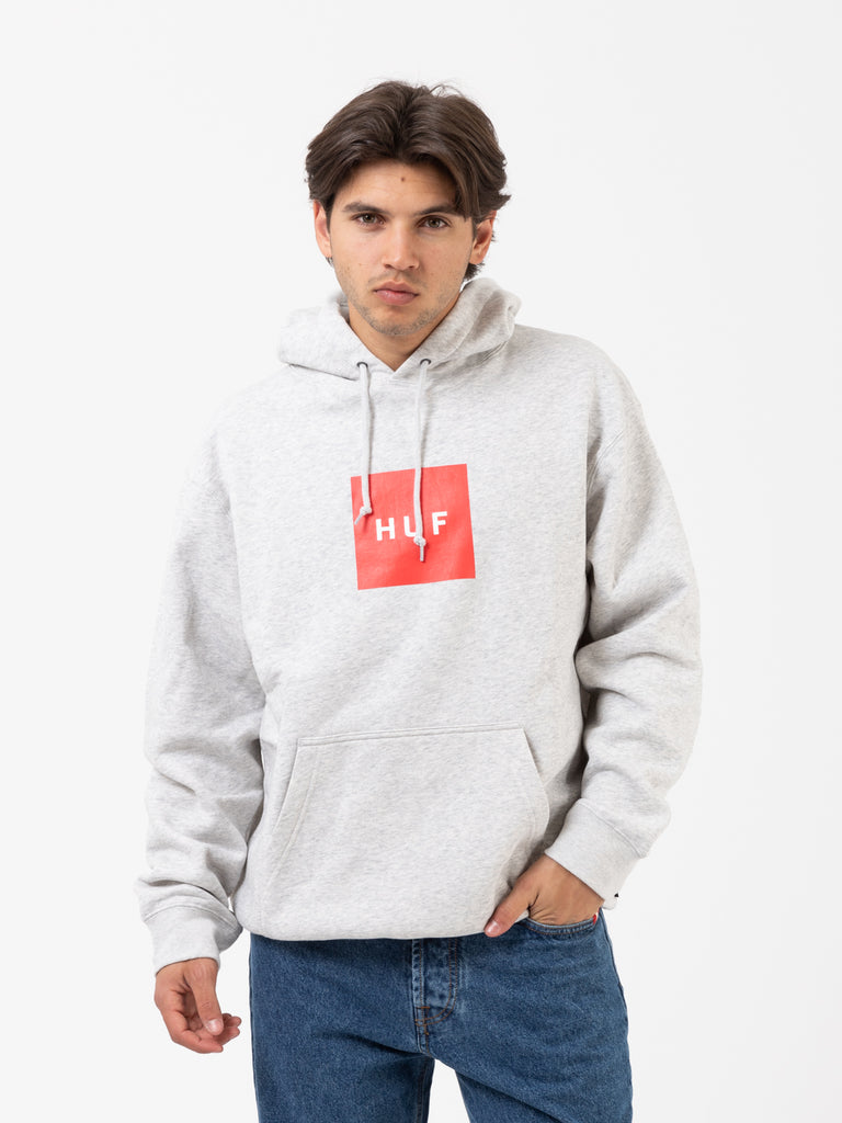 HUF - Felpa hoodie Essentials Box Logo athletic heather