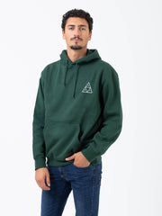 HUF - Felpa hoodie Essentials TT forest green