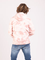 HUF - Felpa hoodie tie-dye coral