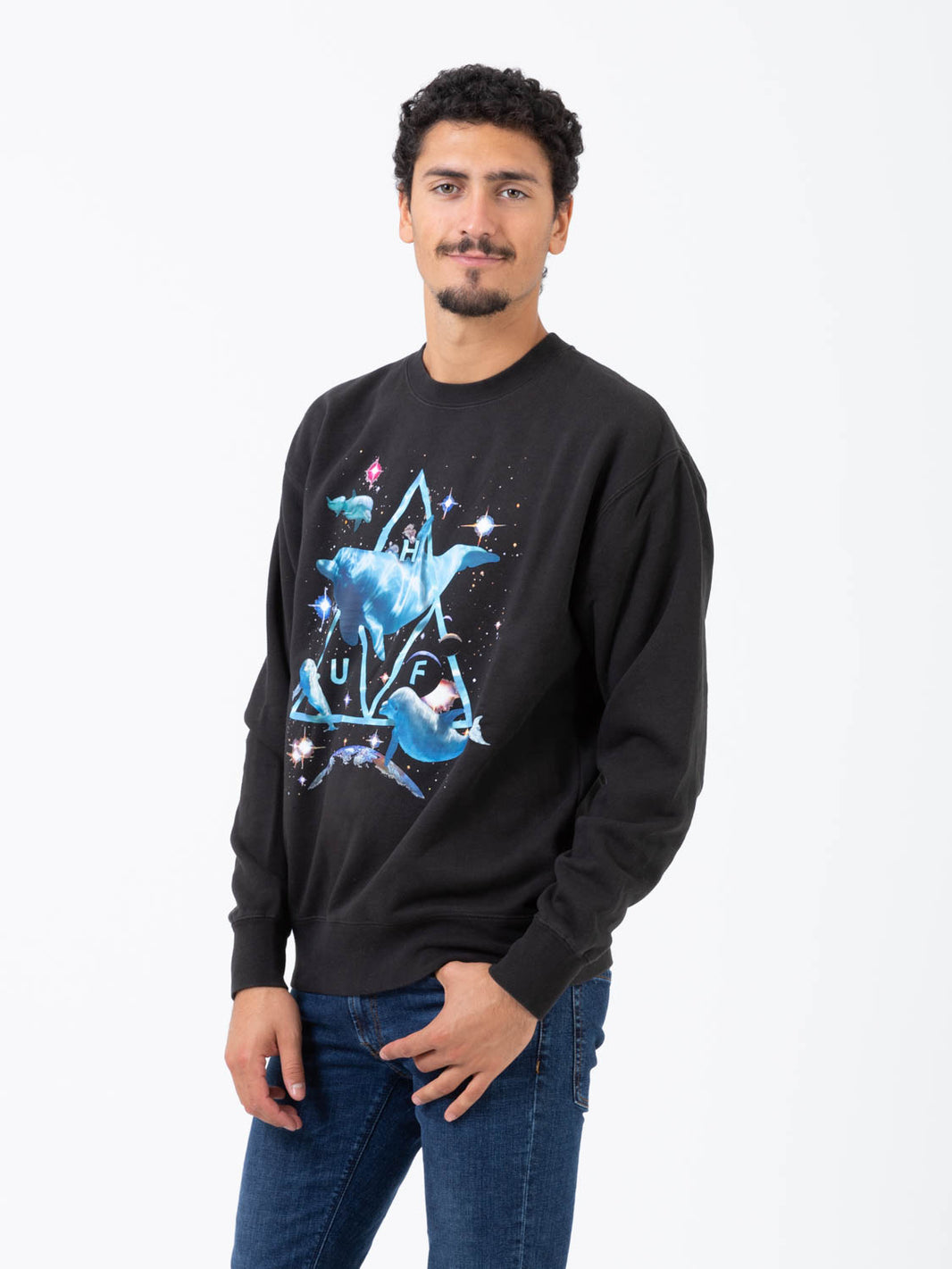 Felpa Space Dolphins black