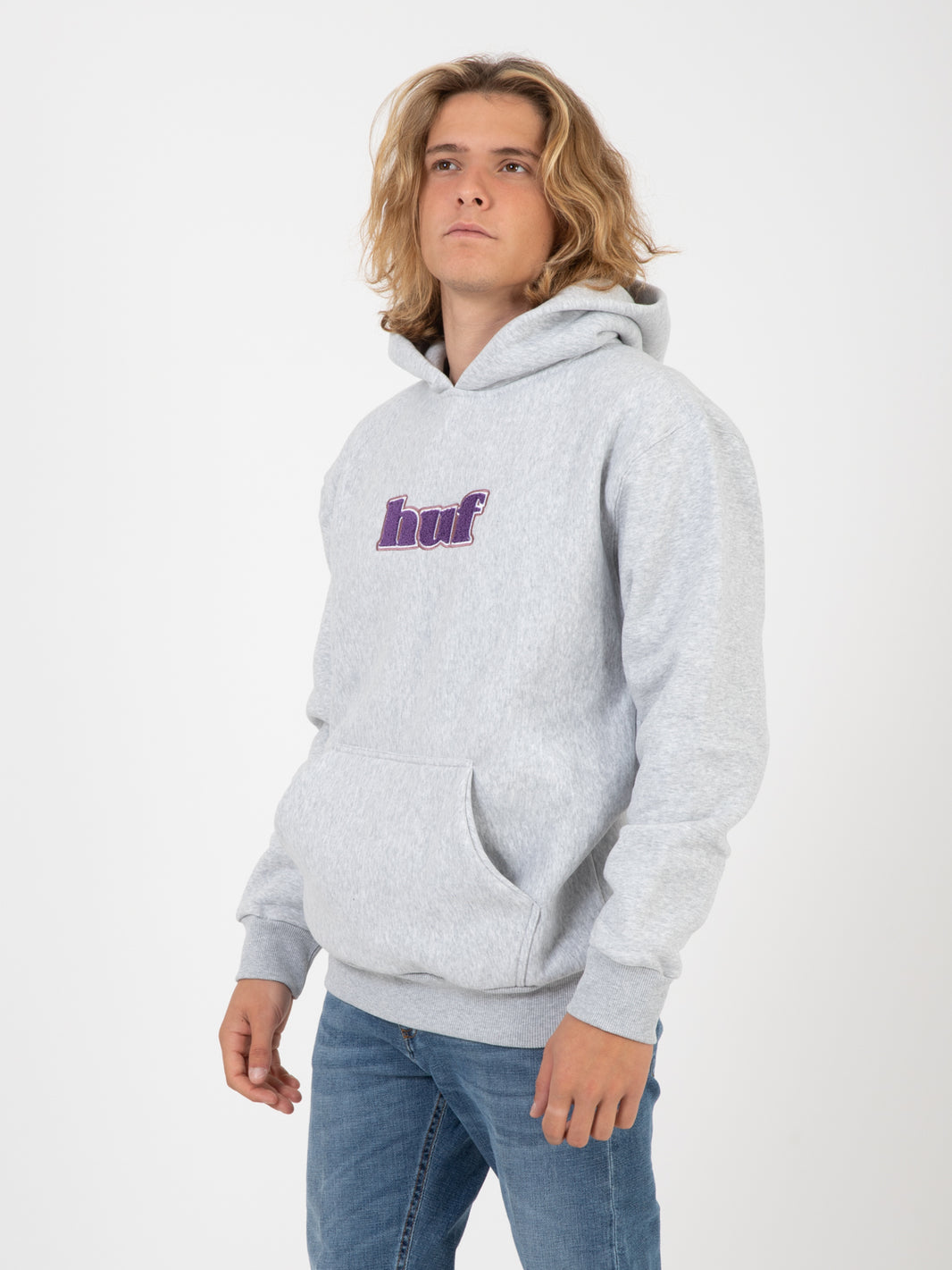 Madison Heavyweight Pullover Hoodie heather grey