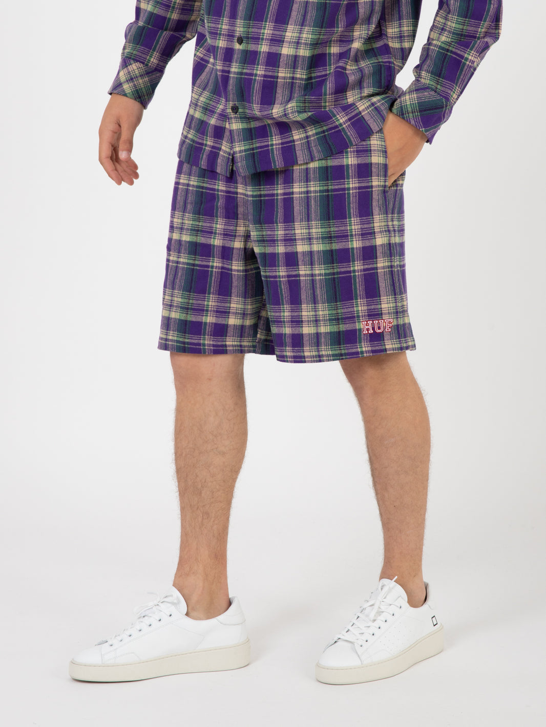 Shorts Cortland flannel purple