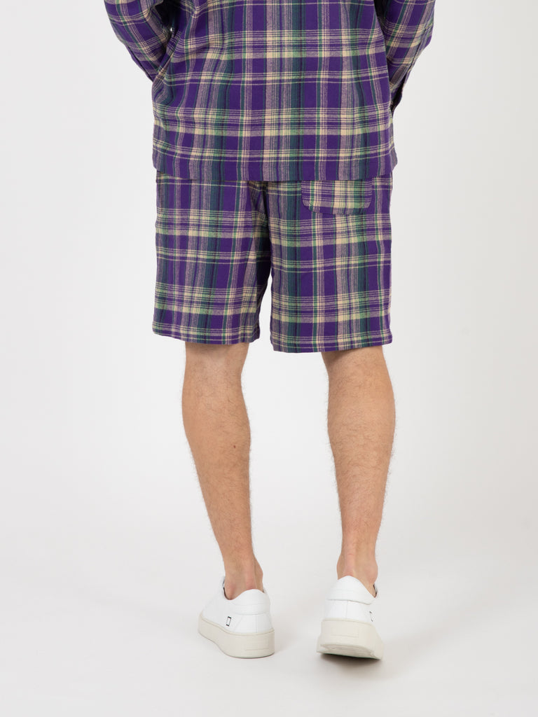 HUF - Shorts Cortland flannel purple