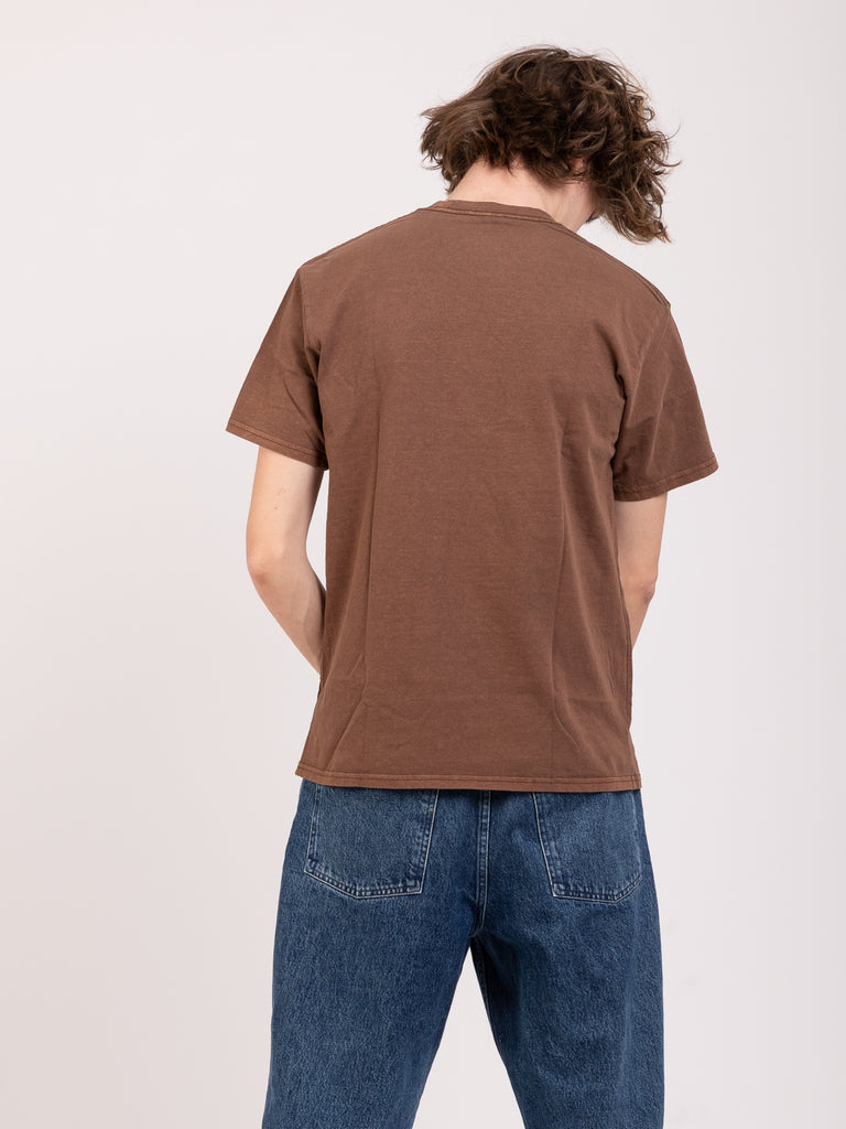 HUF - T-shirt Huf X Pleasures dyed brown
