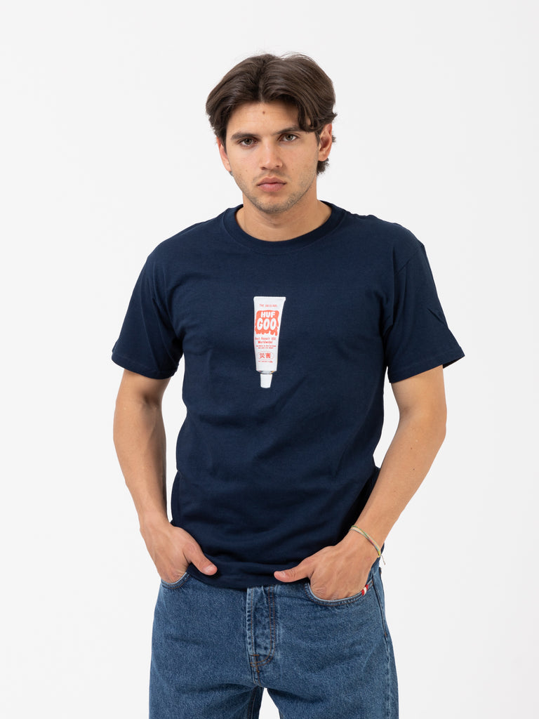 HUF - T-shirt Repair navy