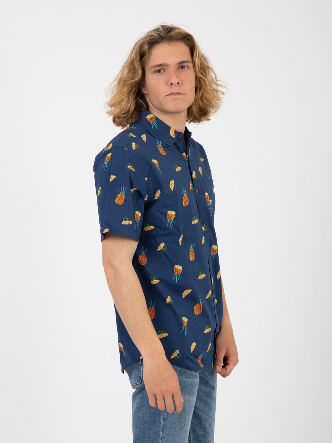 Shirt One and Only Lido stretch blu