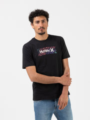 HURLEY - T-shirt EVD wash Venice Punk black