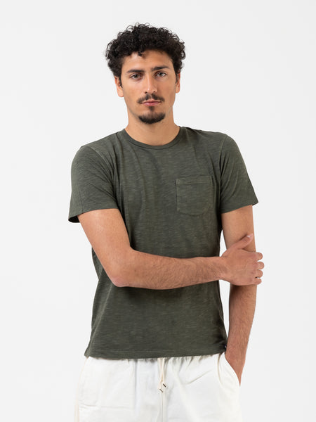 T-shirt Pkt Jersey Slub military green