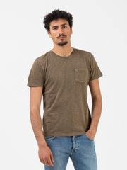 IMPURE - T-shirt Pkt Jersey Slub mud