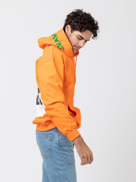 Felpa hoodie Shame orange