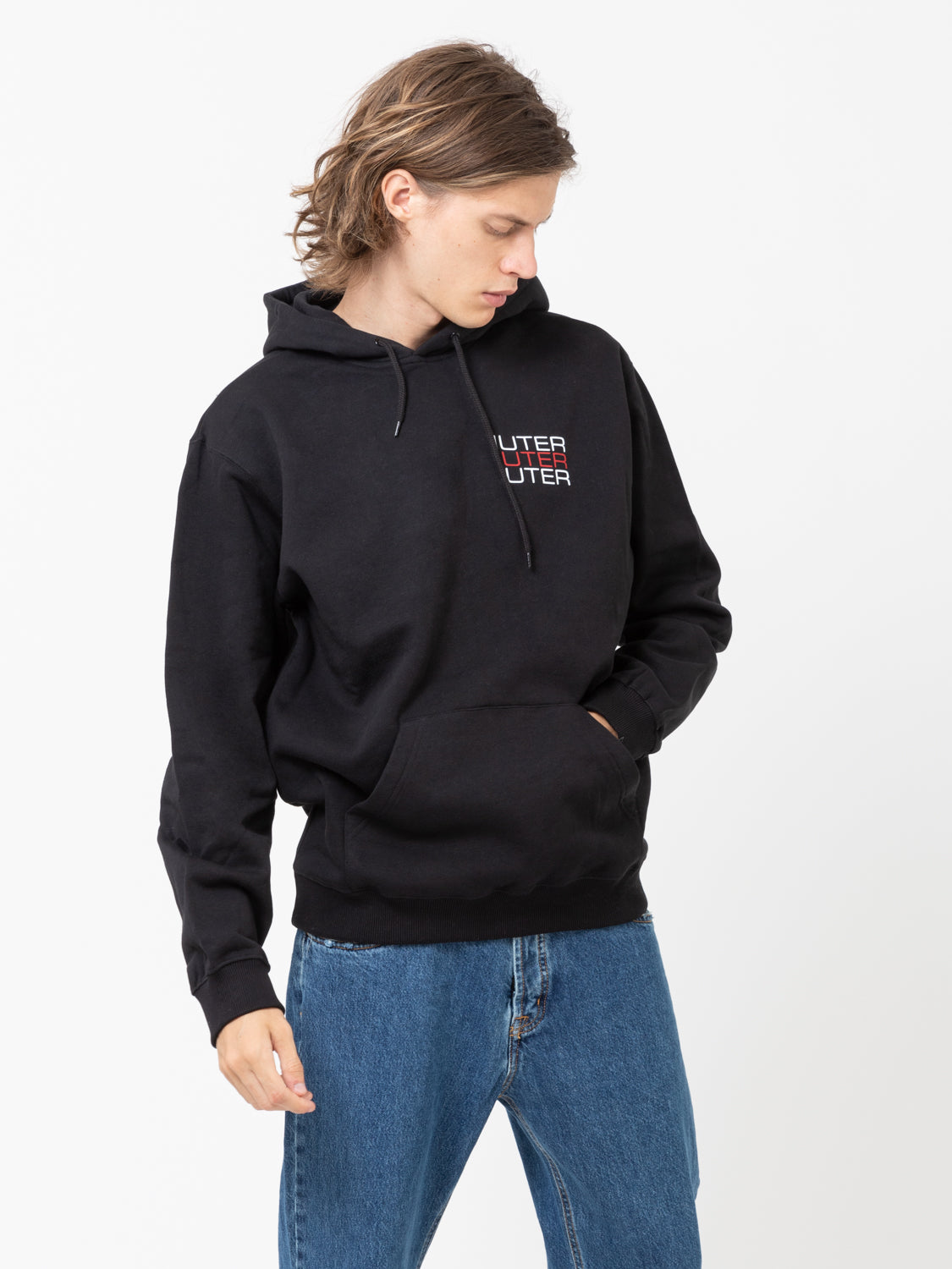 IUTER - Felpa hoodie Spine Skulls black | STIMM