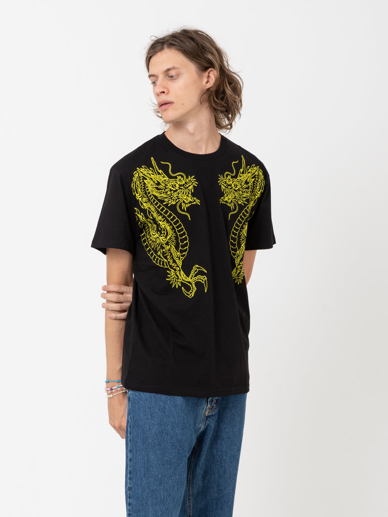IUTER - T-shirt Dragon black