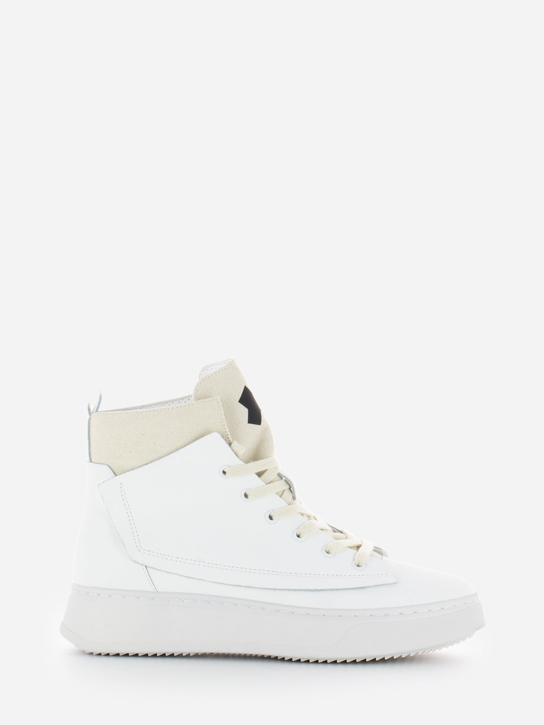 Sneakers Antares-Sirio Alte bianco / sabbia