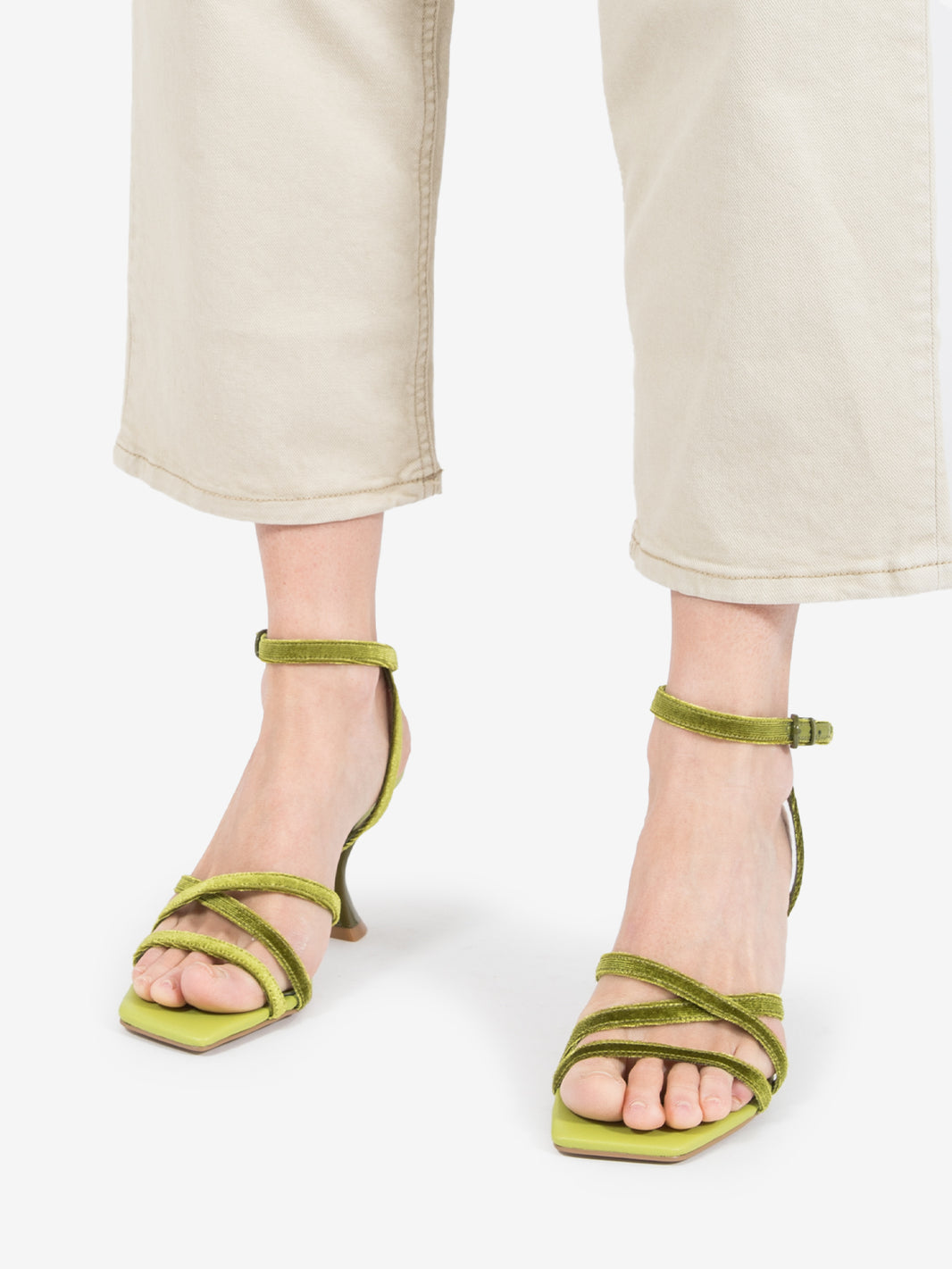 Miranda Acid Velvet Sandals
