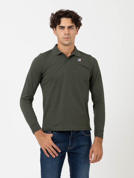 Polo Rochel Contrast Stretch green blackish