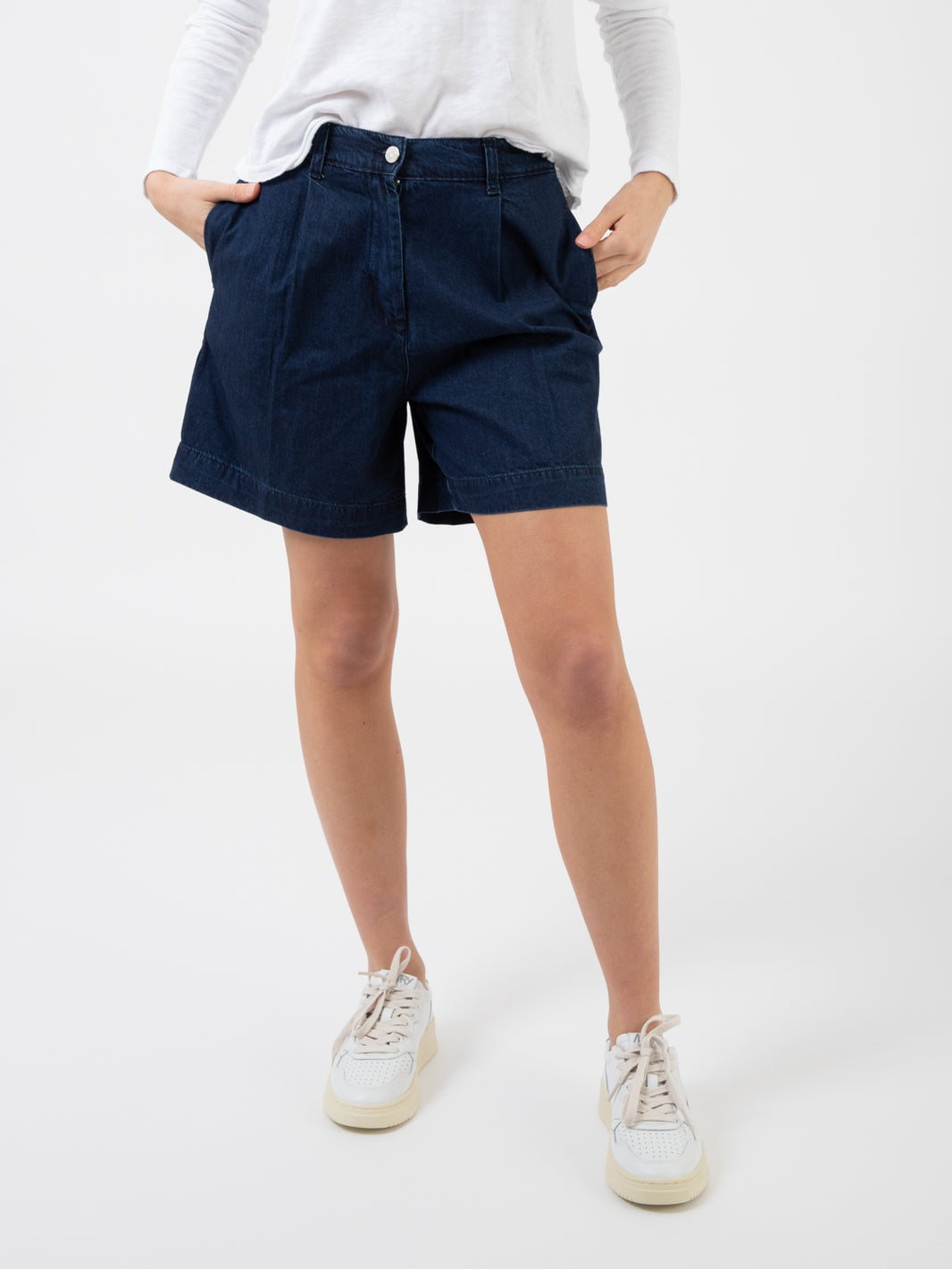 Bermuda jeans scuro