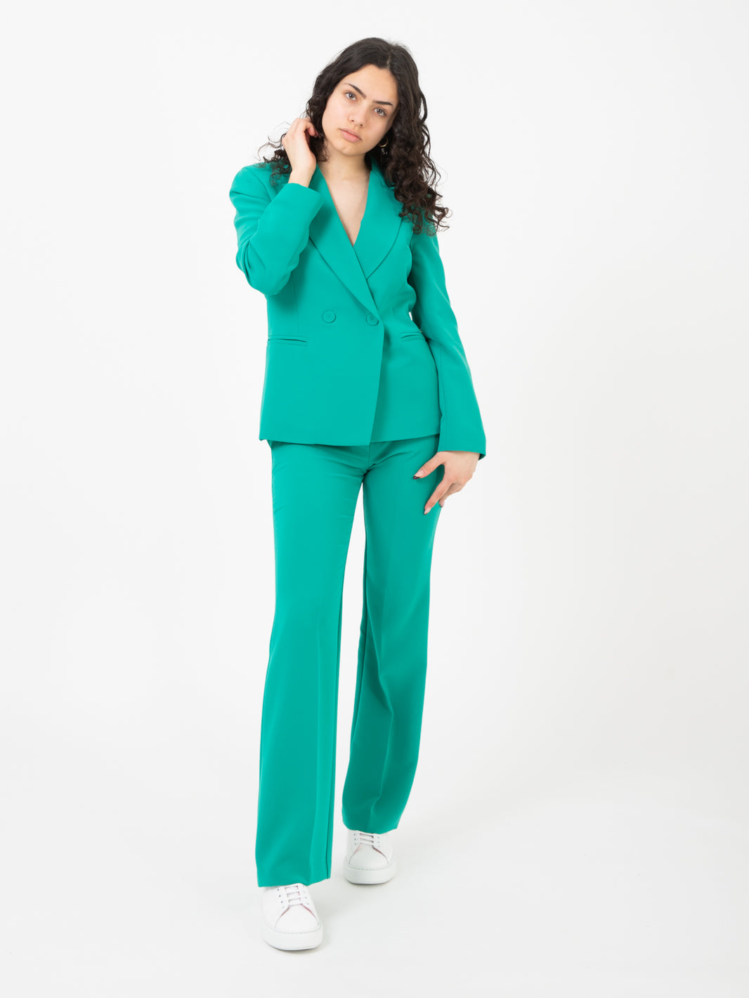 Blazer doppiopetto giada
