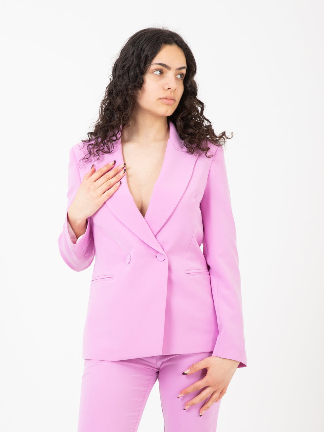 Blazer doppiopetto glicine