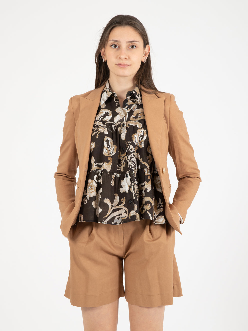 Blazer doppiopetto sabbia