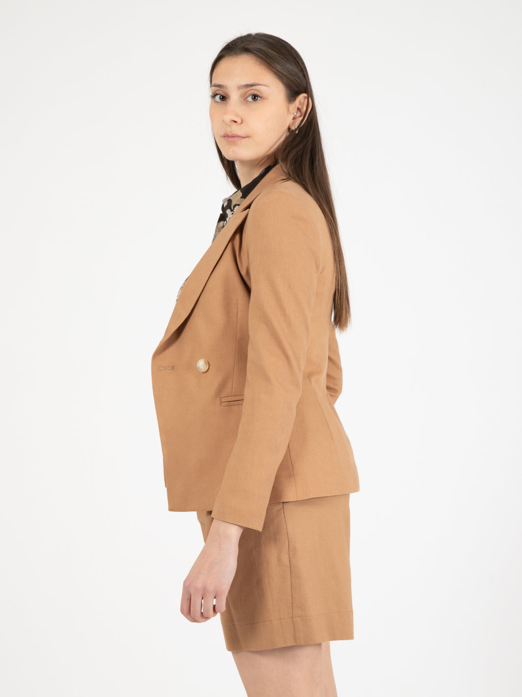 Blazer doppiopetto sabbia