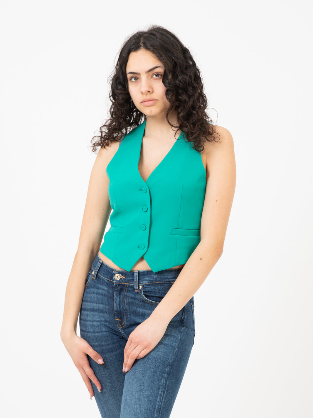 Gilet corto slim fit giada