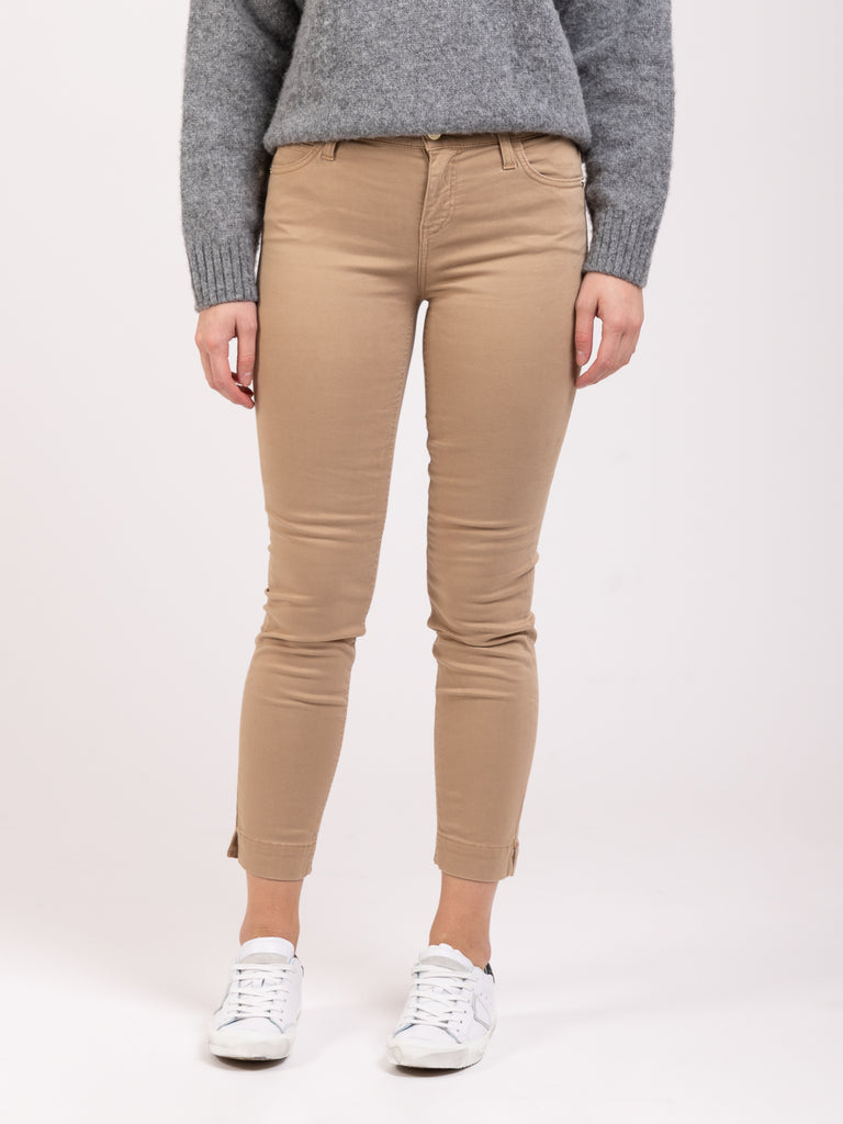 KAOS - Jeans Stefy slim cammello con spacchetto