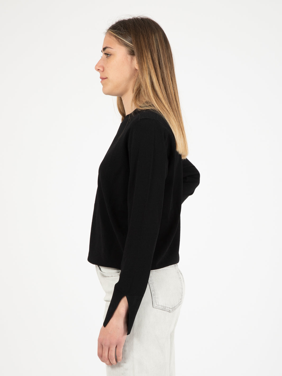 Maglia Scollo U nero