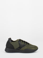 KEH-NOO - Sneakers effetto gommato verde militare