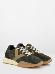 KEH-NOO - Sneakers suede effetto peletto military