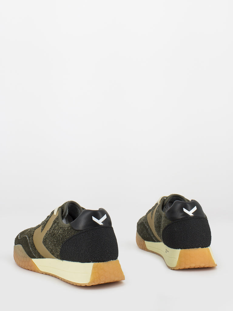 KEH-NOO - Sneakers suede effetto peletto military