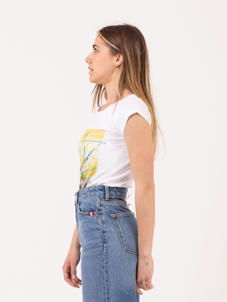 KO SAMUI - T-shirt Graphic Yelplant slim bianca