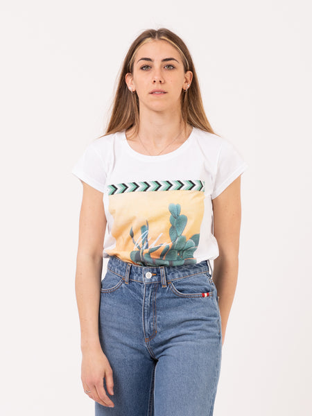 T-shirt Navajo Life slim bianca