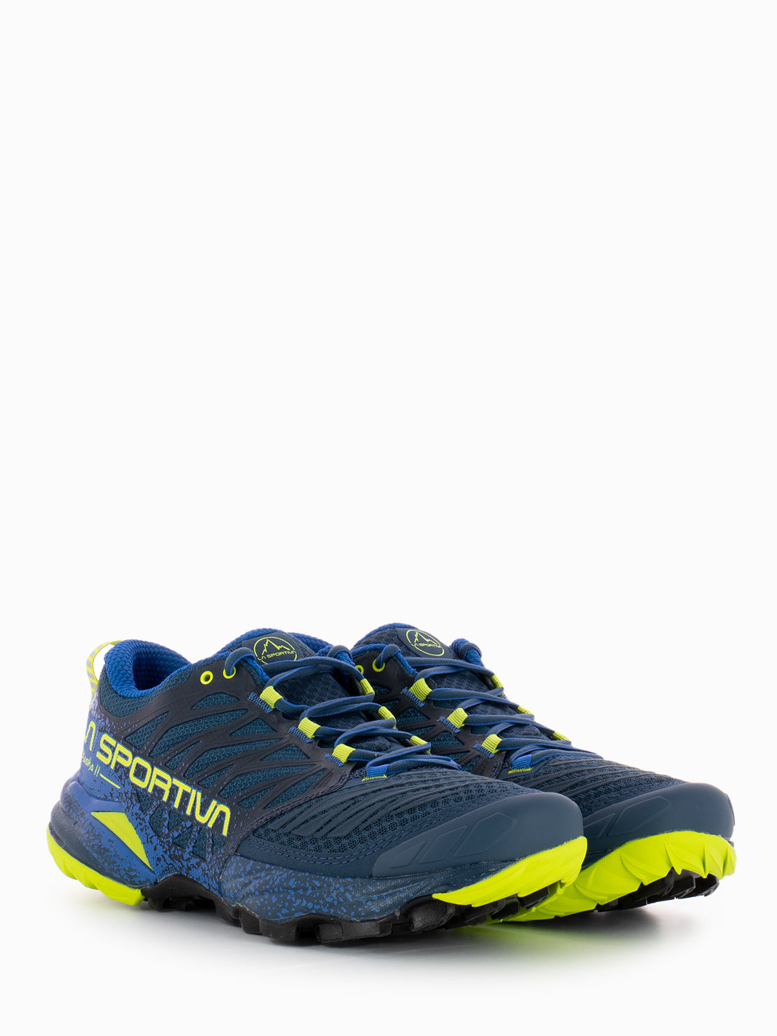 Akasha II storm blue / lime punch