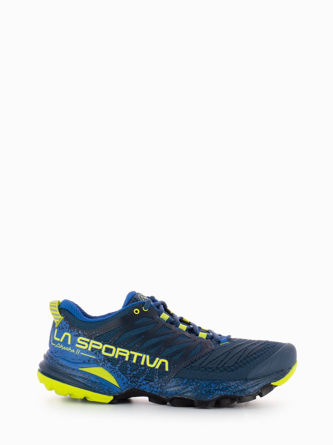 Akasha II storm blue / lime punch