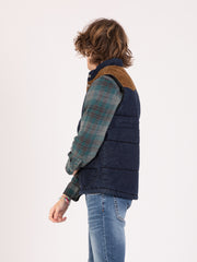 LEE - Gilet padded rinse con sprone a coste